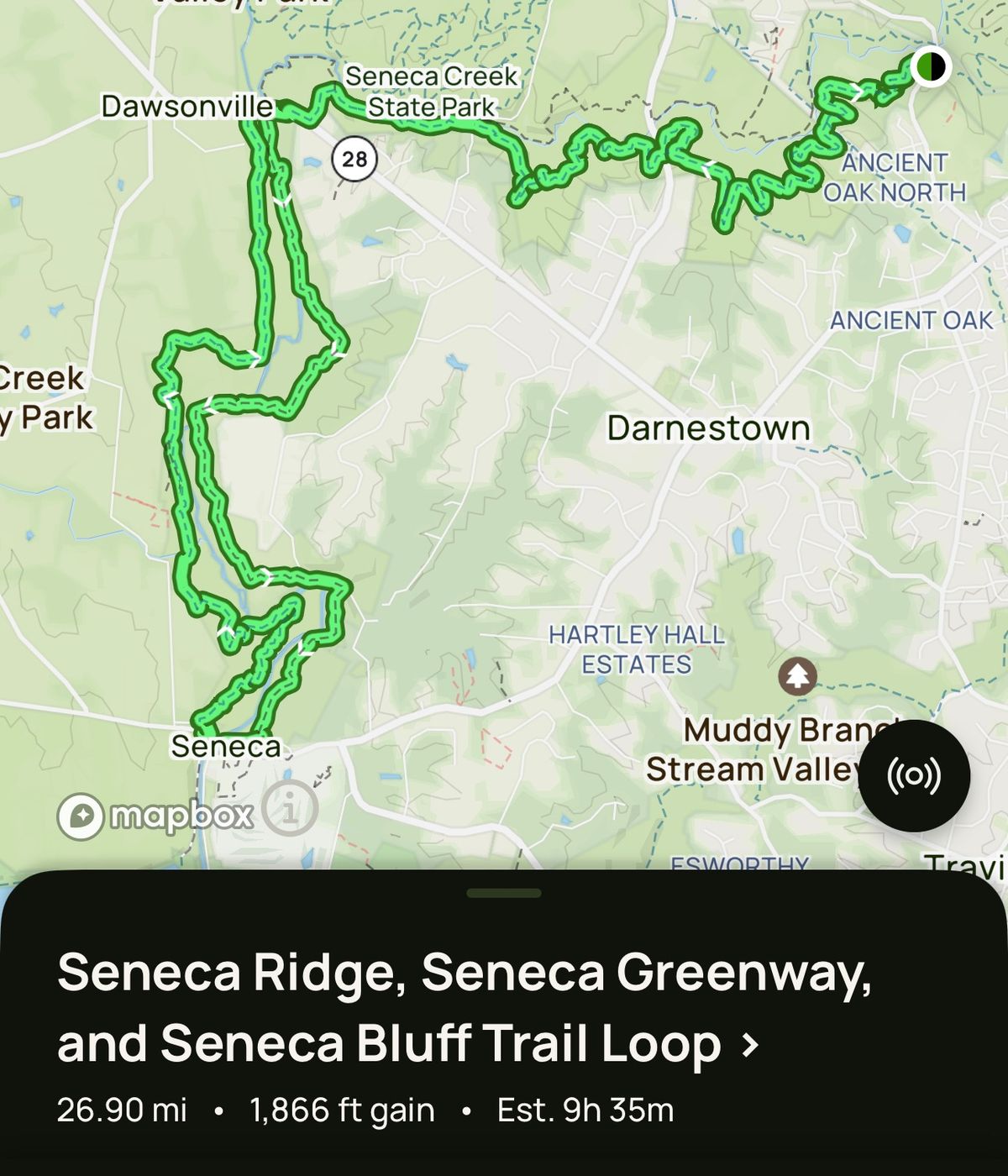 27 mi @ Seneca Creek Park