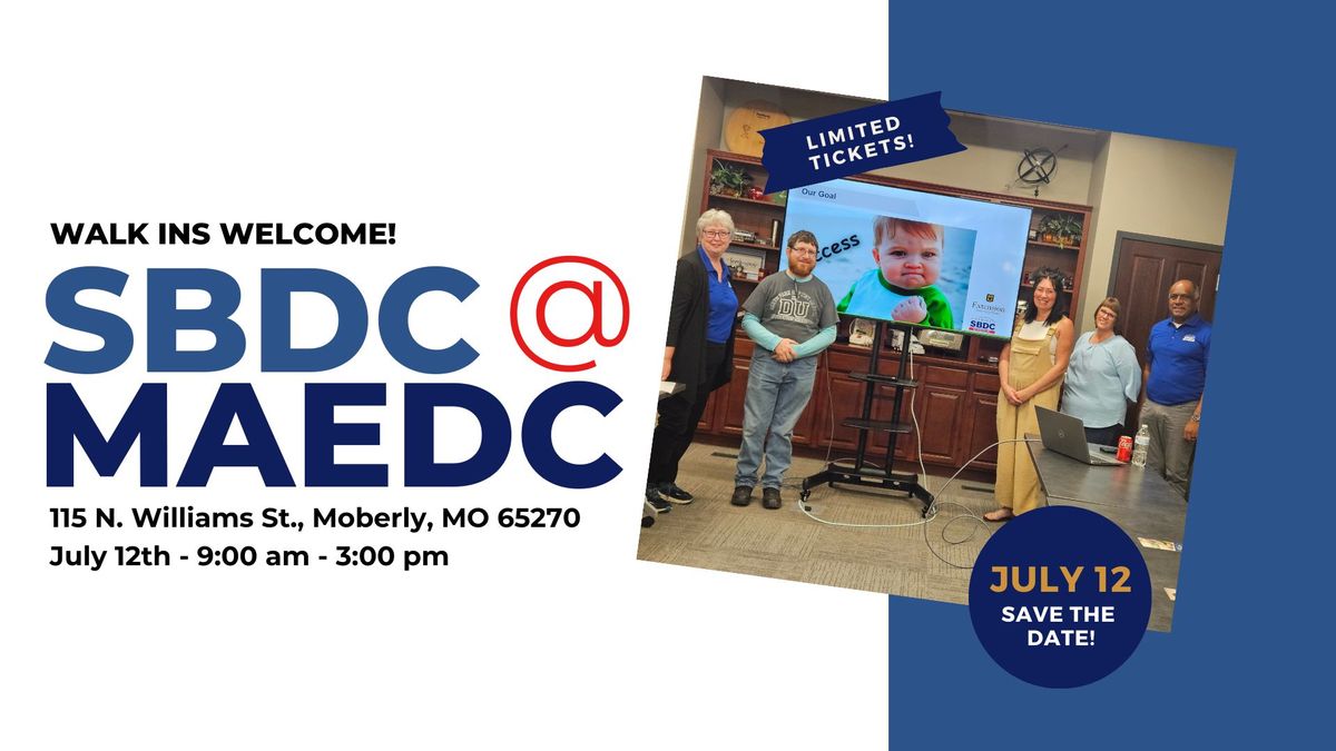 Friday Office Hours - Mizzou SBDC at Moberly Area EDC 