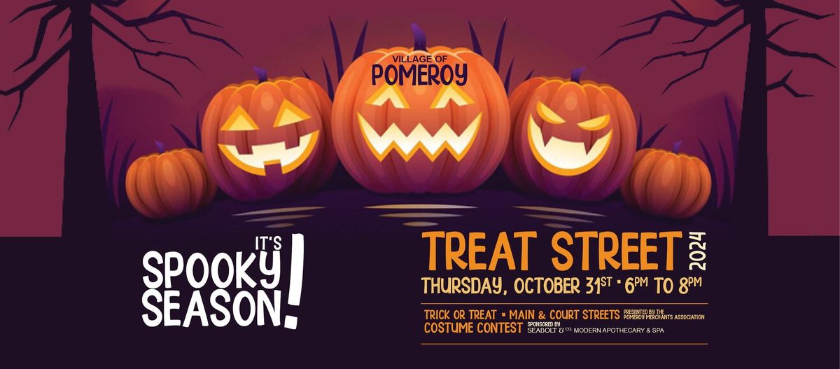 Pomeroy TREAT STREET 2024 - Presented by Pomeroy Merchants Association | Sponsored by Seabolt & Co.