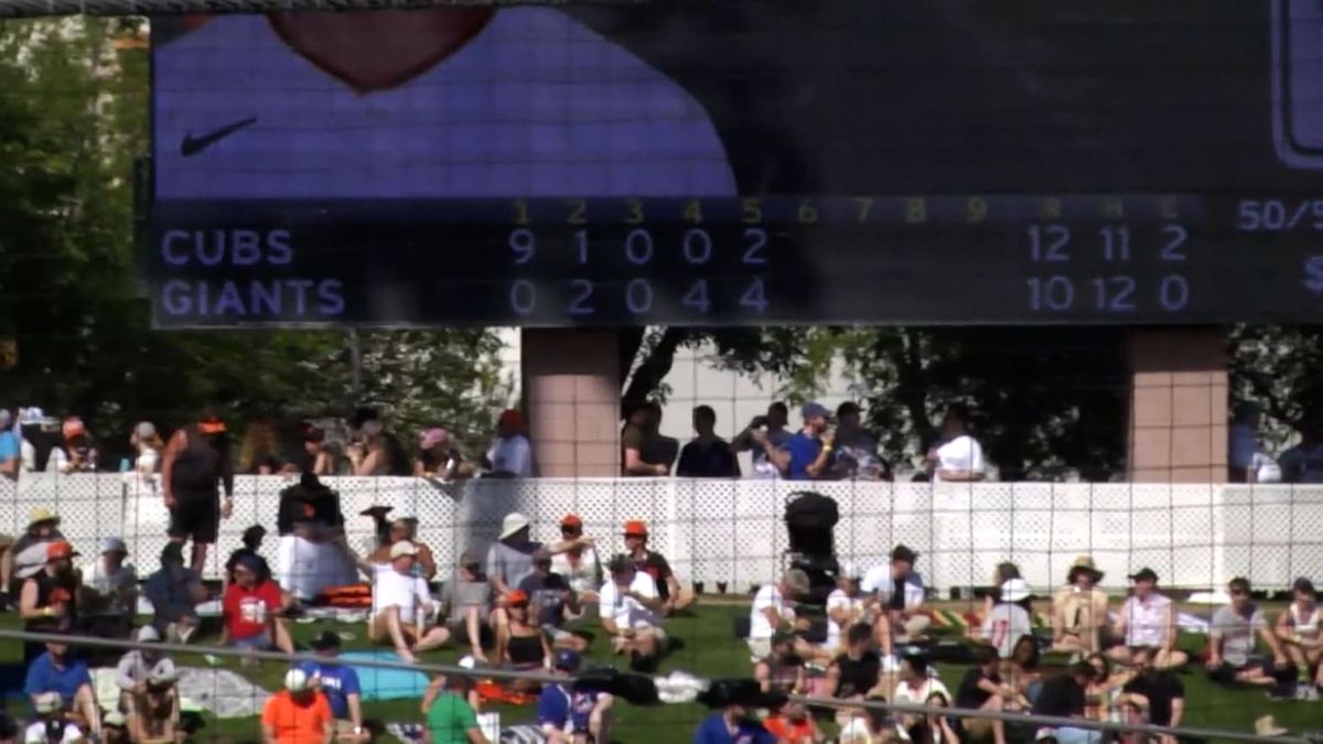 Parking Chicago Cubs at Los Angeles Angels