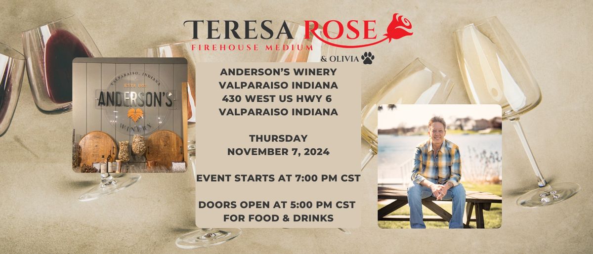 Teresa Rose Firehouse Medium at Anderson's Winery-Valparaiso