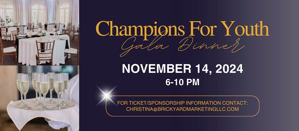 Champions for Youth Gala Dinner 2024