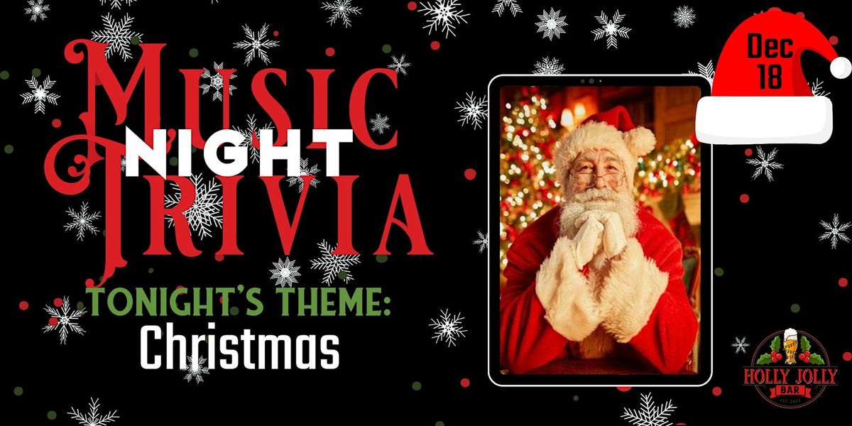 Christmas | Music Trivia @ Third Rail | Holly Jolly Bar