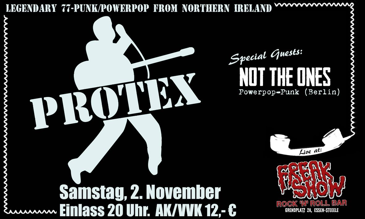 PROTEX (Belfast) + NOT THE ONES + WEB OF SOUND