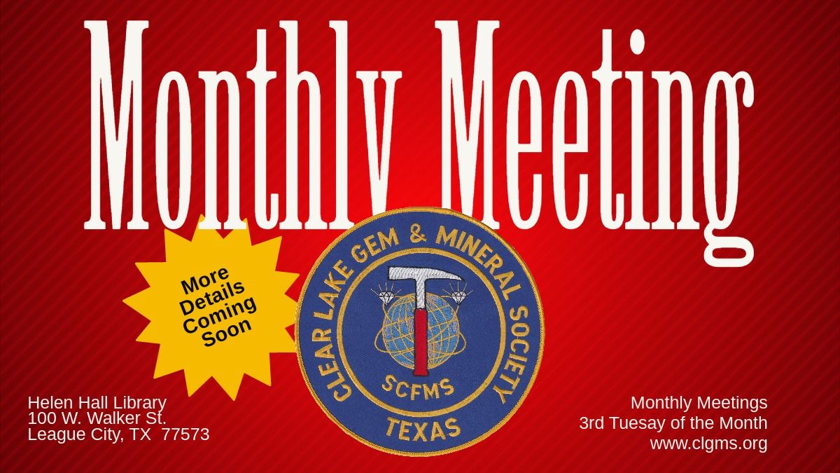 CLGMS November 2024 Monthly Meeting - SAVE THE DATE