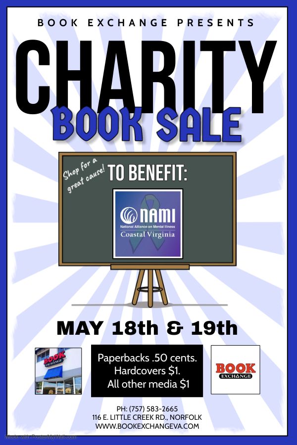 Book Exchange Charity Sale to Benefit NAMI Coastal VA
