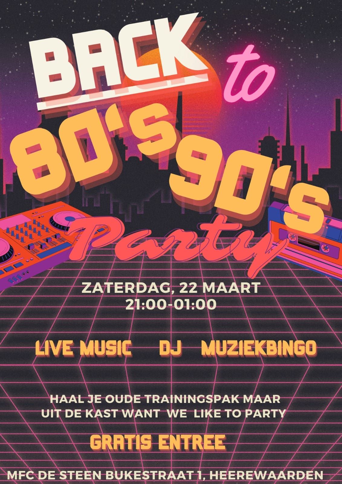 Back to 80's & 90's Party