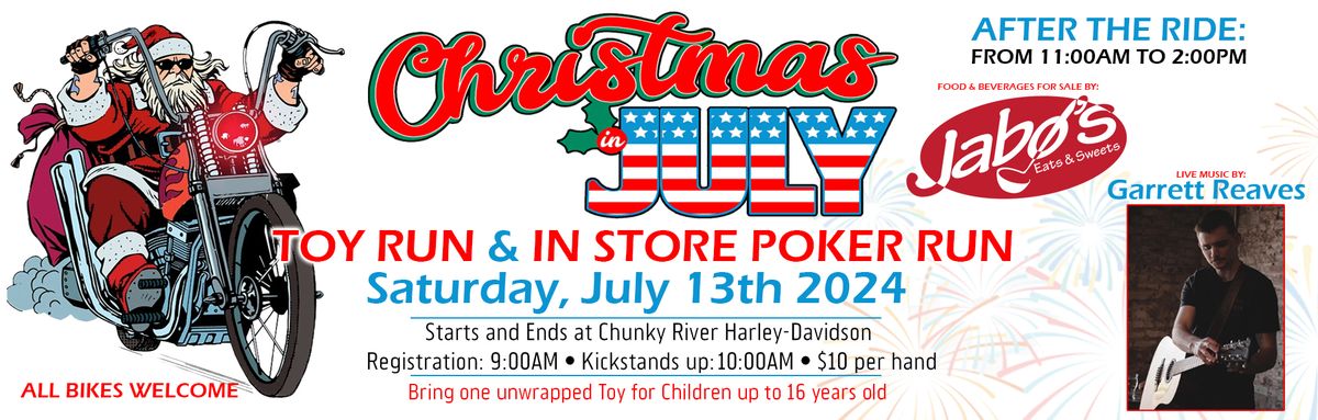 Christmas in July Toy Run & In-Store Poker Run