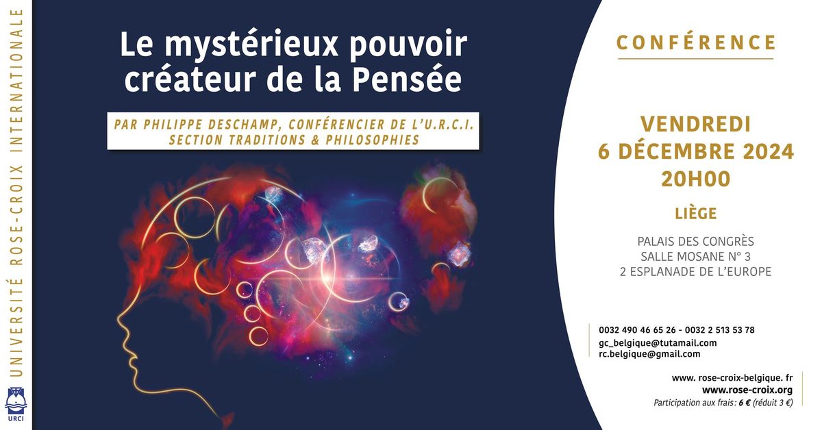 Conf\u00e9rence | Le myst\u00e9rieux pouvoir cr\u00e9ateur de la Pens\u00e9e