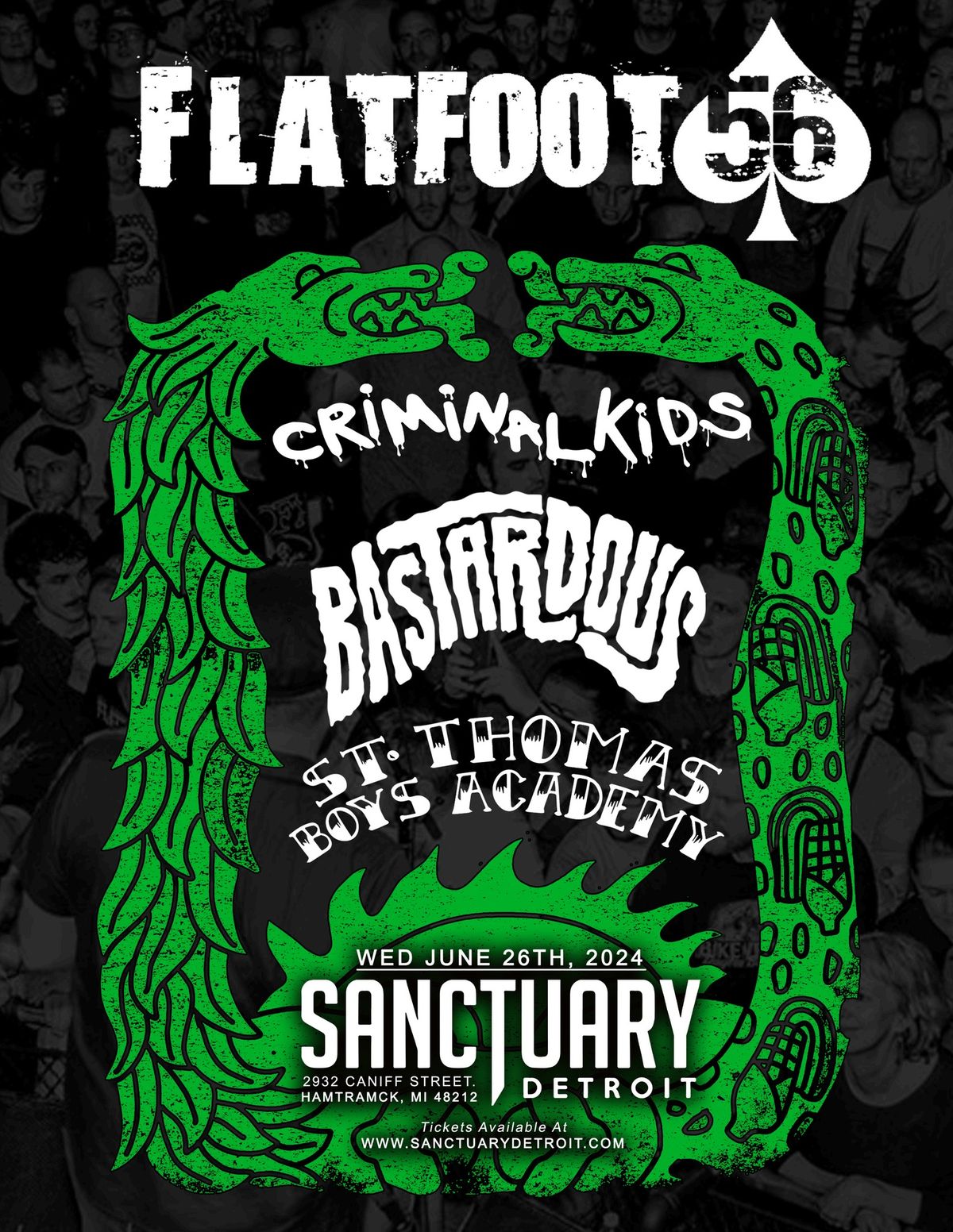 Flatfoot 56, Criminal Kids, Bastardous, St. Thomas Boys Academy at The Sanctuary 6\/26