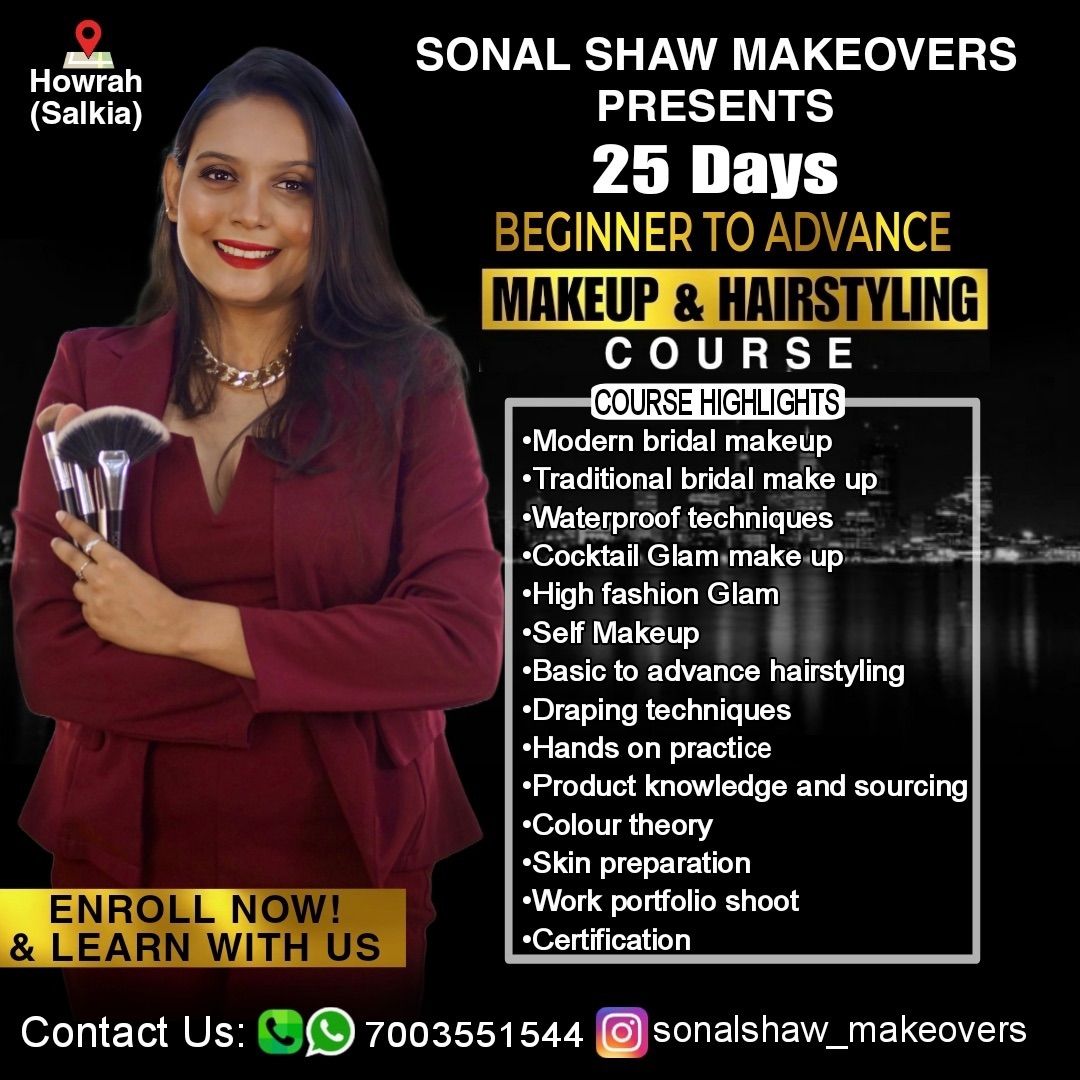 Beginner To Advance Makeup And Hairstyling Course