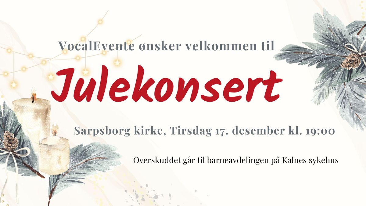 Julekonsert - overskudd g\u00e5r til barneavdelingen p\u00e5 Kalnes