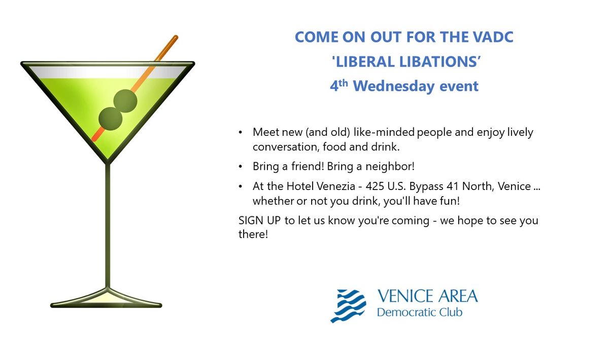 4th Wednesday Liberal Libations