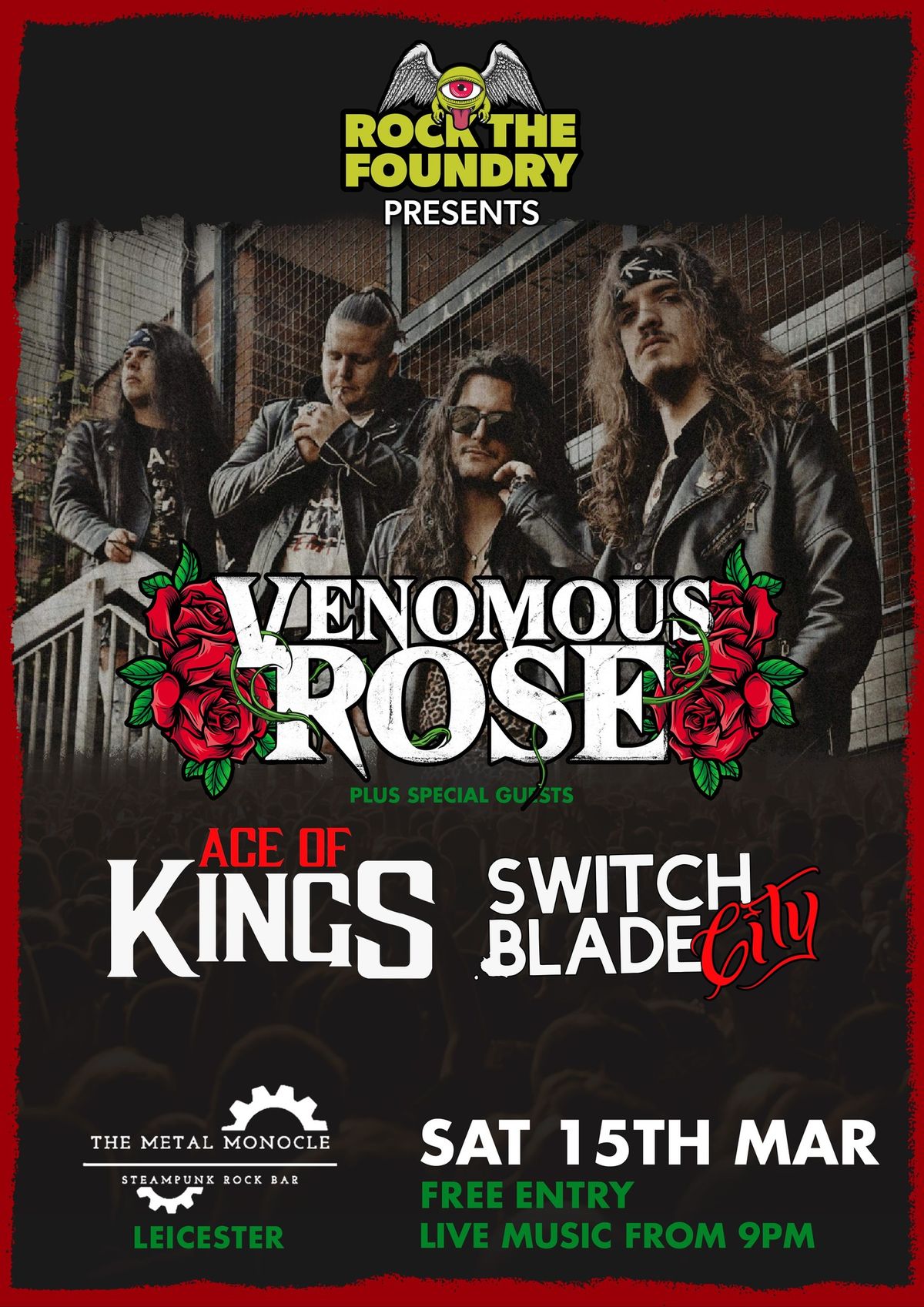 Venomous Rose || Ace Of Kings || Switch Blade Live at The Metal Monocle