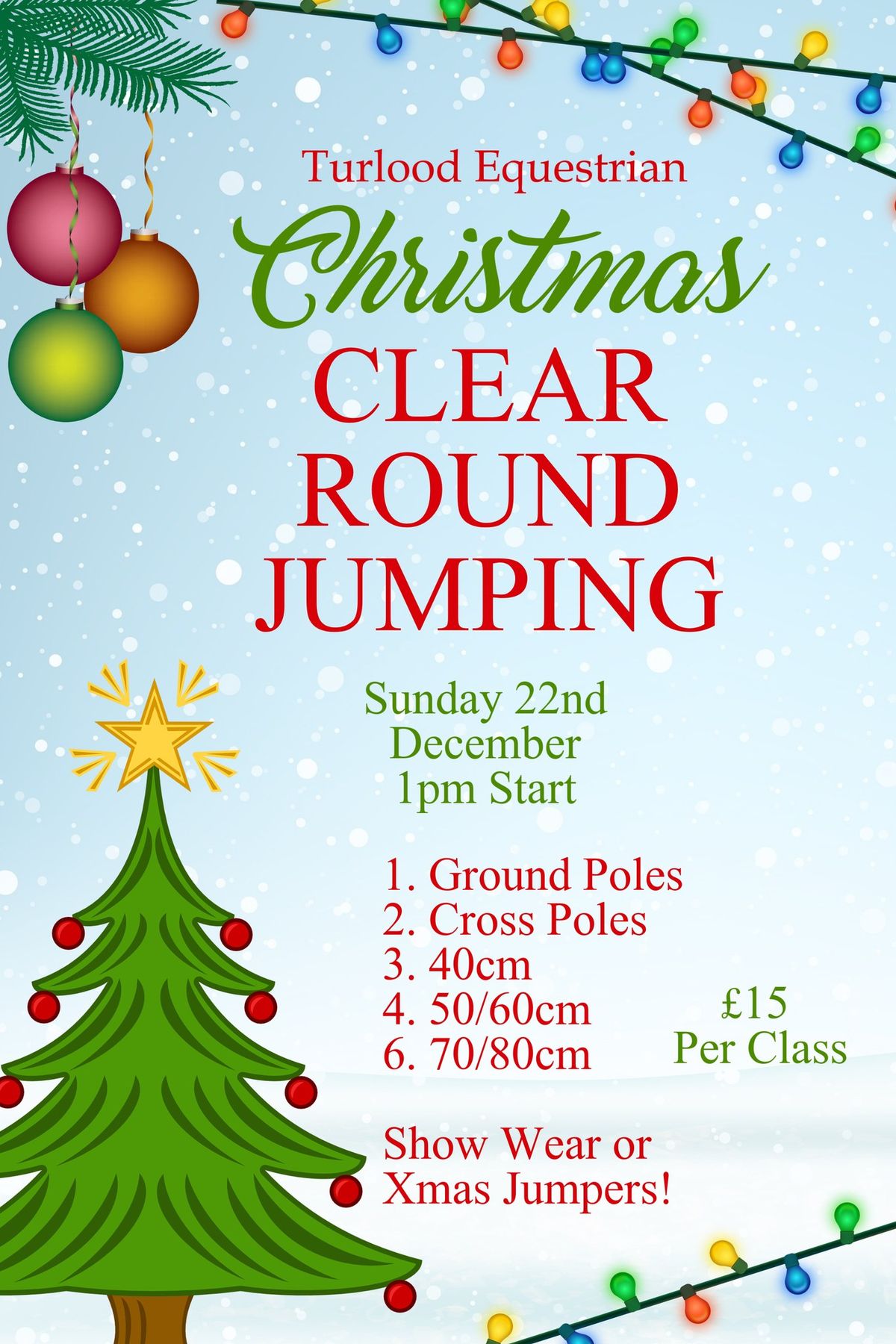 Christmas Clear Round Jumping