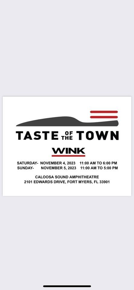 TASTE OF THE TOWN ~ WINK