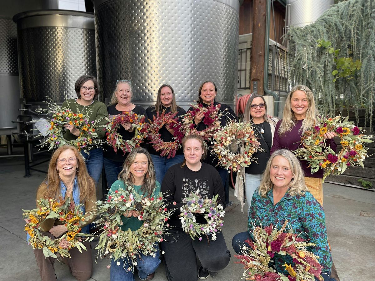 Do Something Beautiful:  Seasonal Wreath-Making Craft & Sip Workshop