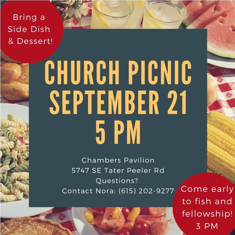 Annual Church Picnic at Chambers Pavilion