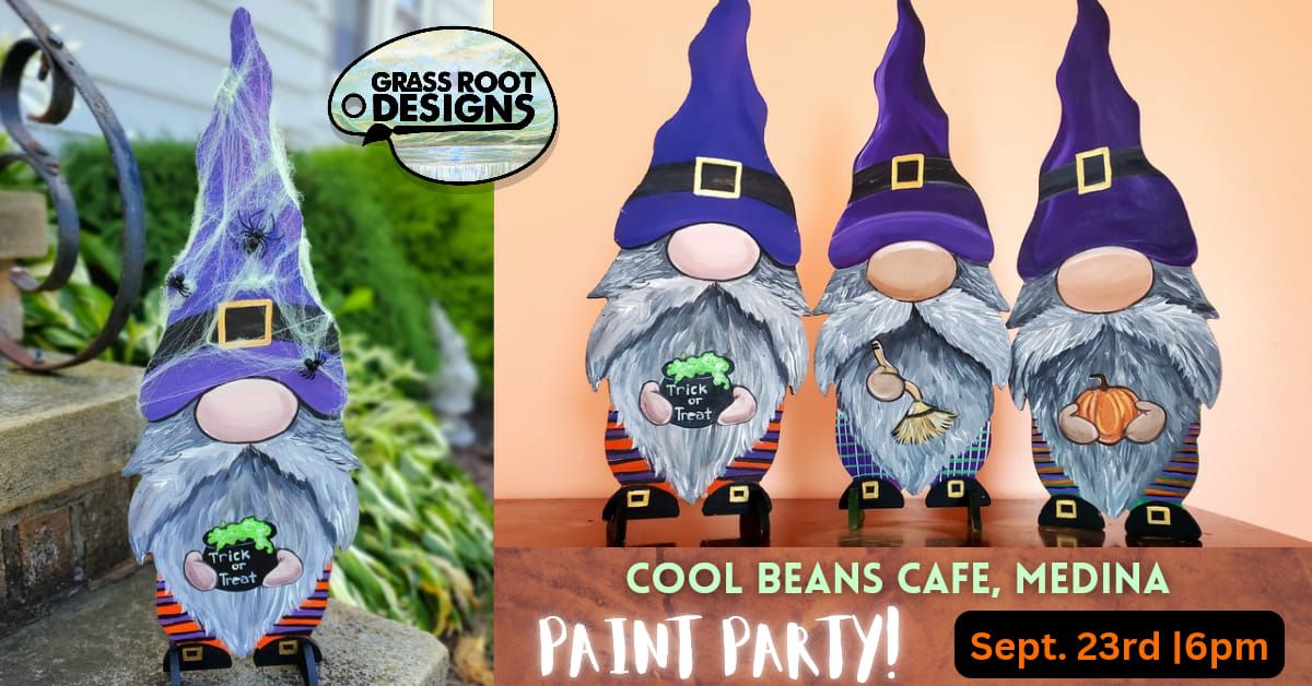 Spooky Gnome Paint Party | Cool Beans Cafe