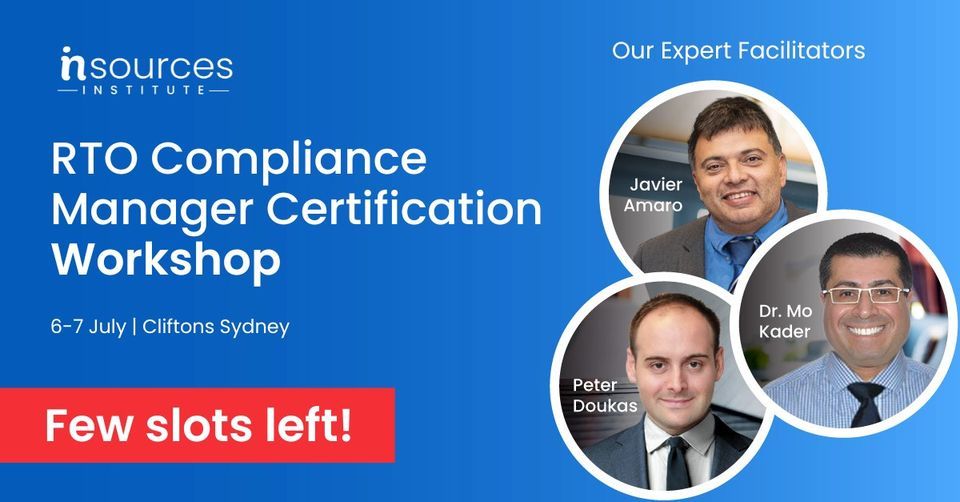 RTO Compliance Manager Certification - Sydney