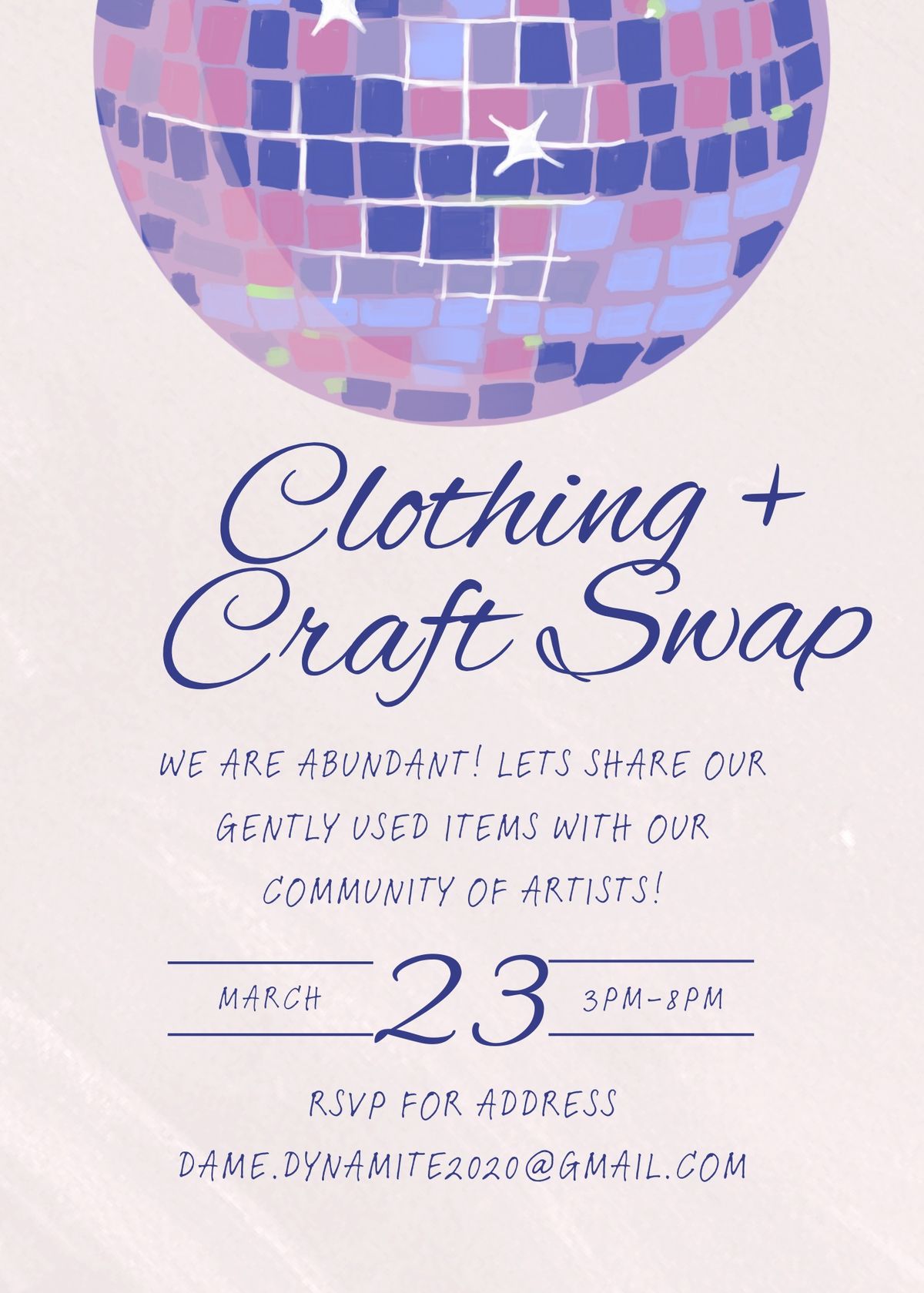 Clothing+Craft Swap