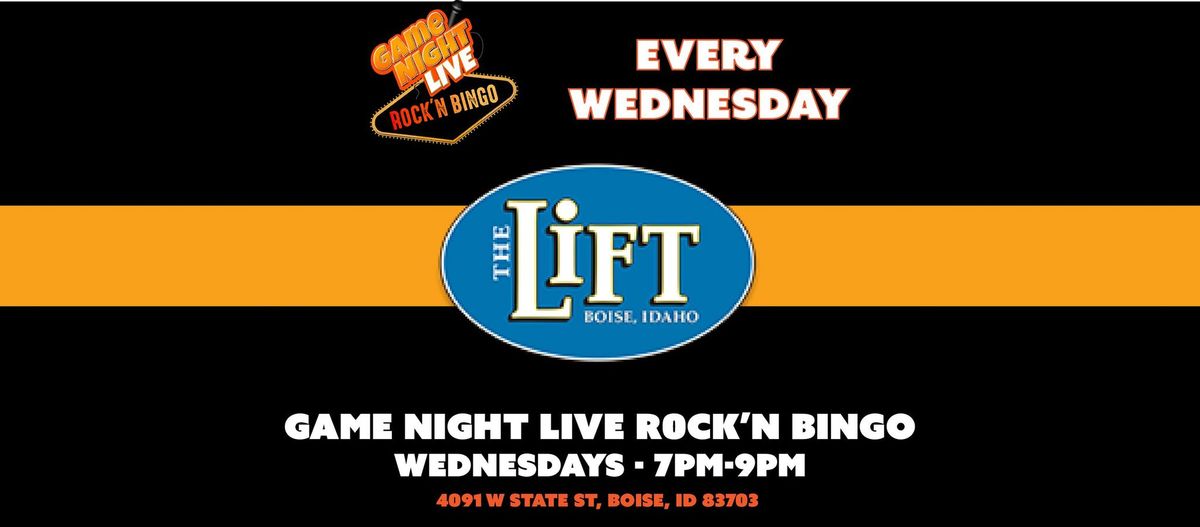 Game Night Live R0CK'N Bingo at The Lift