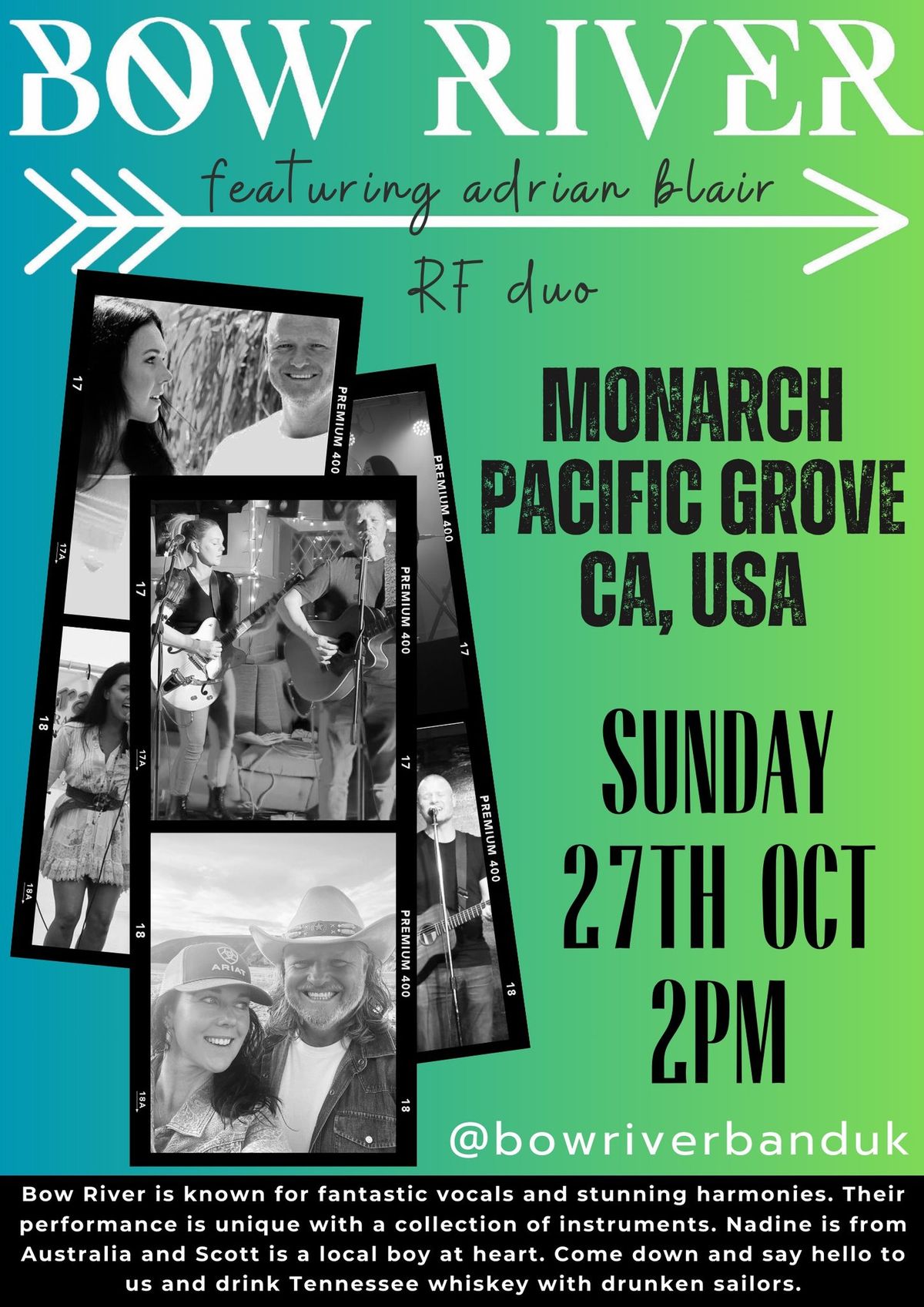 Bow River - Monarch - USA  - Sunday 27th October 2pm