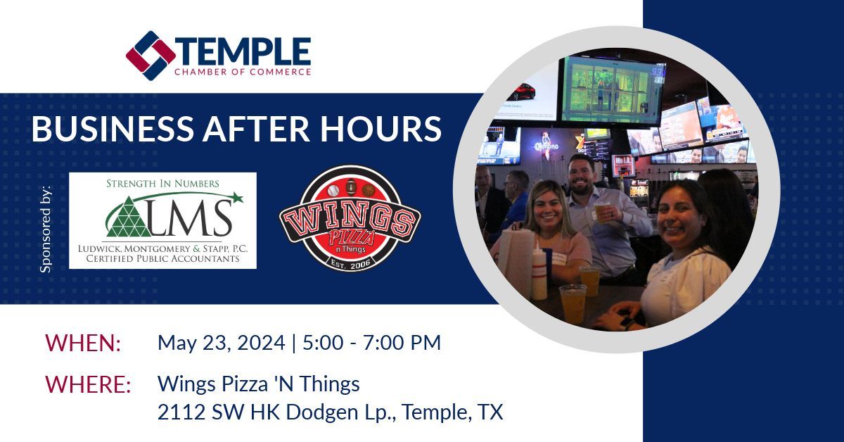 Business After Hours | Ludwick, Montgomery & Stapp @ Wings Pizza 'N Things