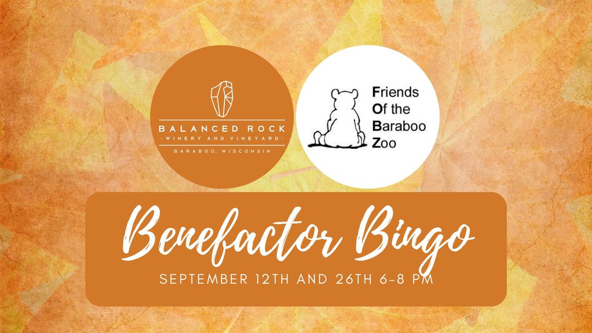 Benefactor Bingo - Friends of the Baraboo Zoo