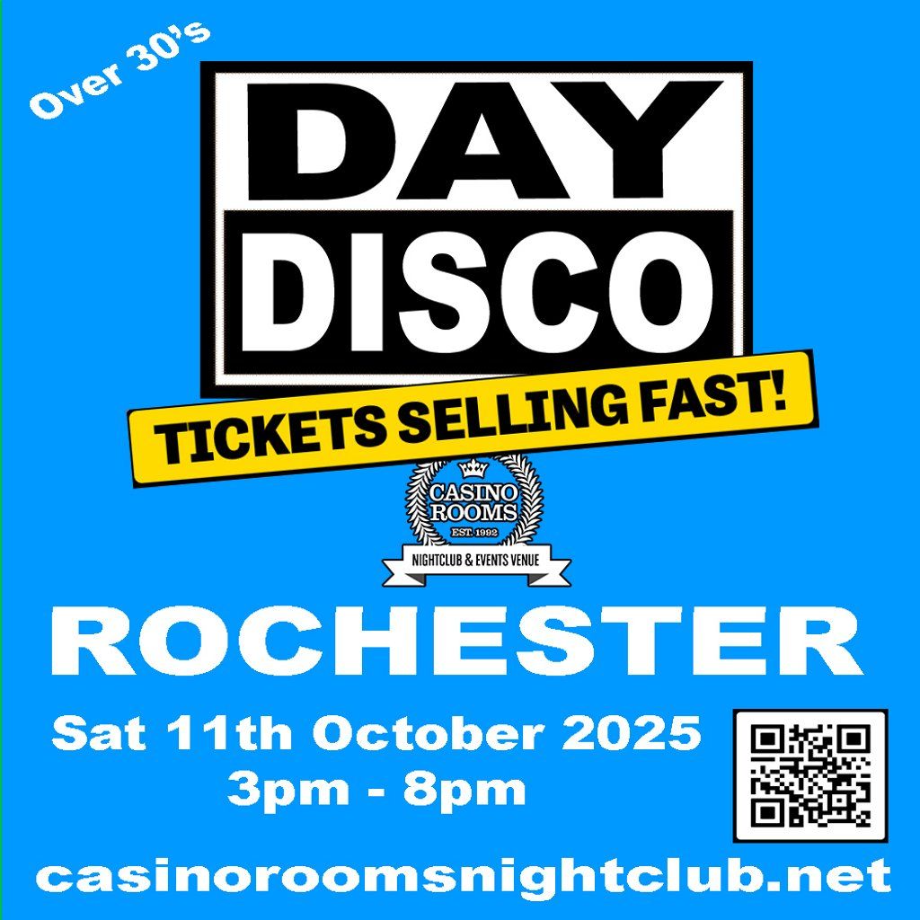 Day Disco (Over 30's) - Saturday 11th October 2025