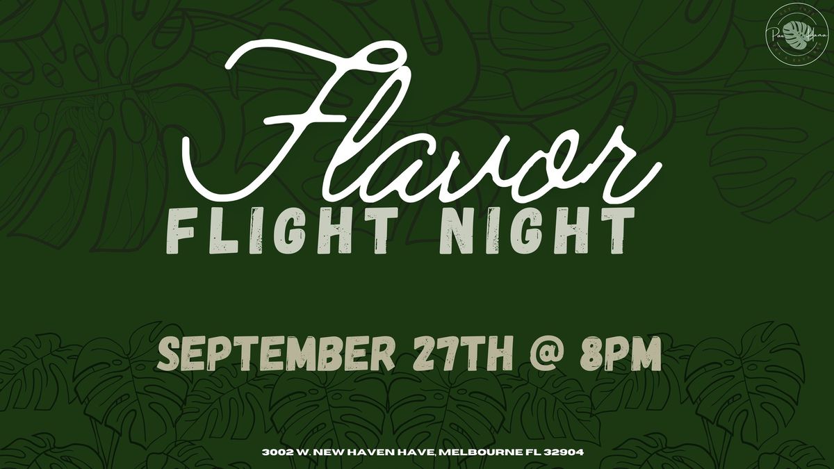 Flavor Flight Night 