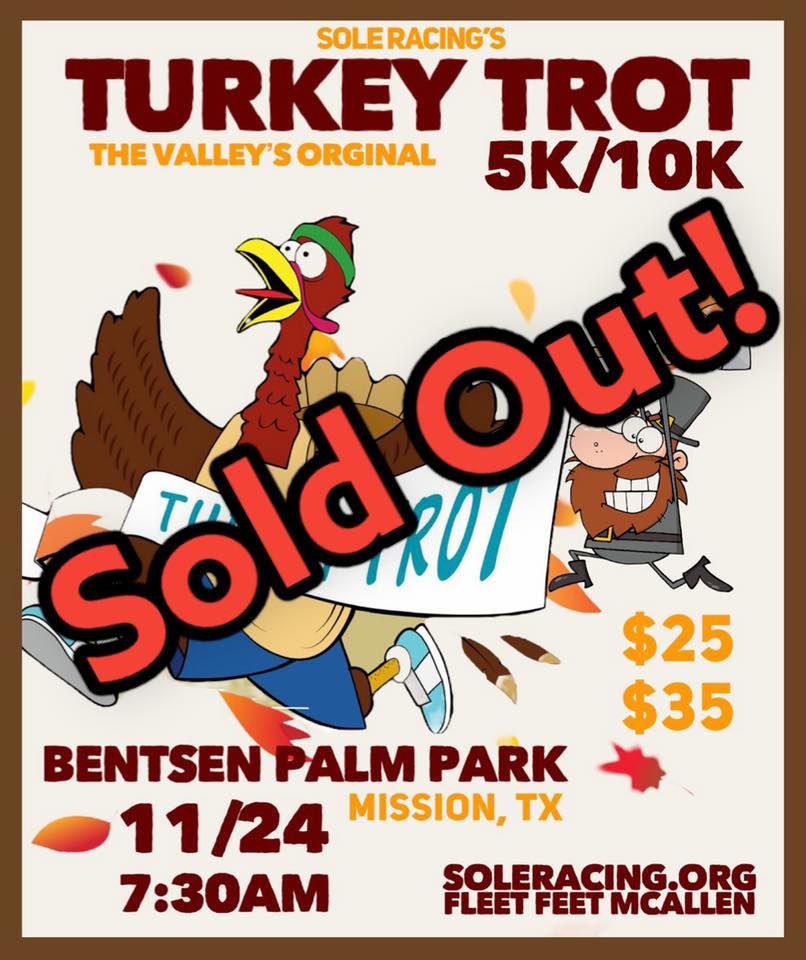 Turkey Trot 5K/10K, Bentsen Palm Park, Mission, 24 November 2022