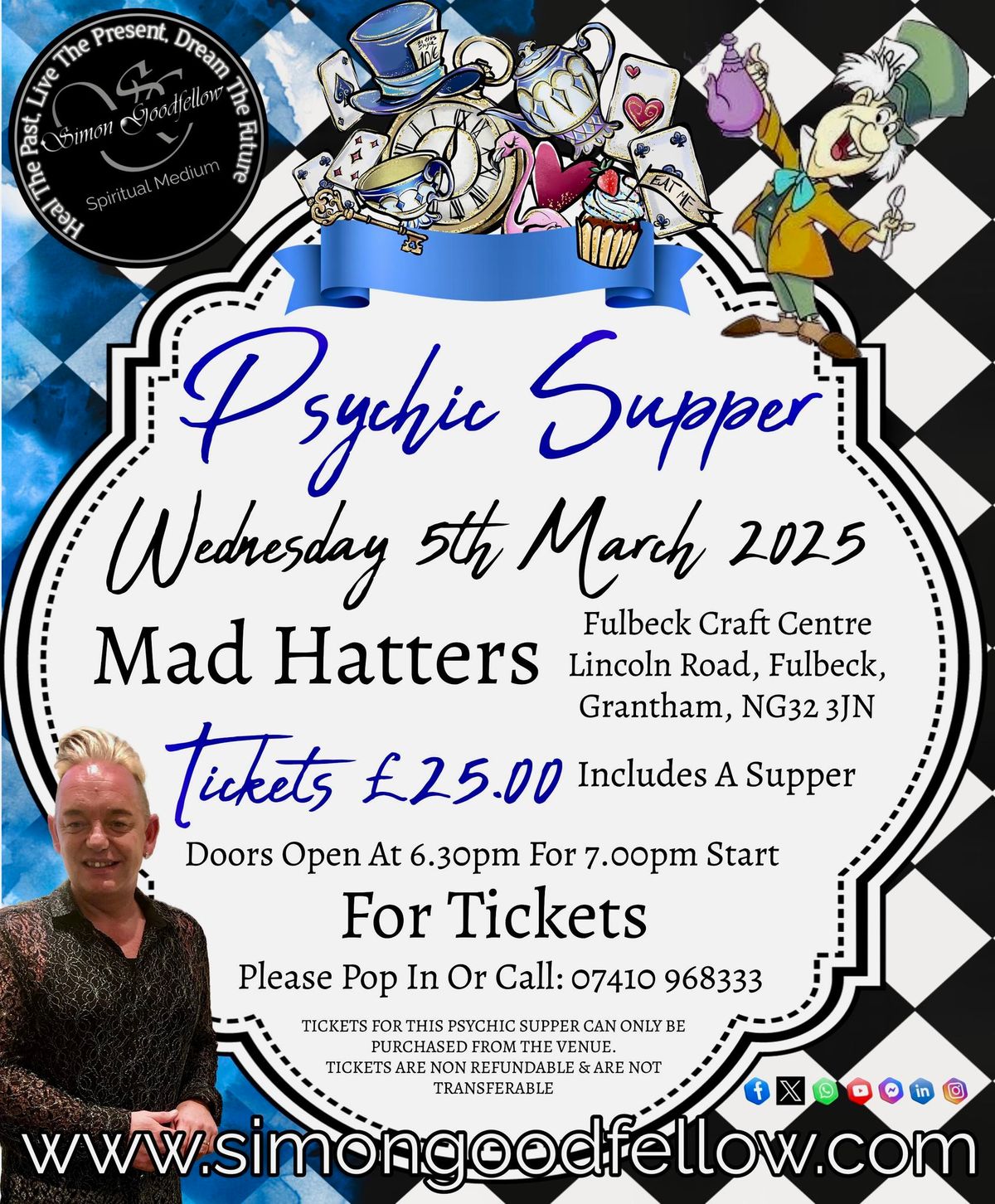 Join us at Mad Hatters in Fulbeck Craft Centre March 2025 