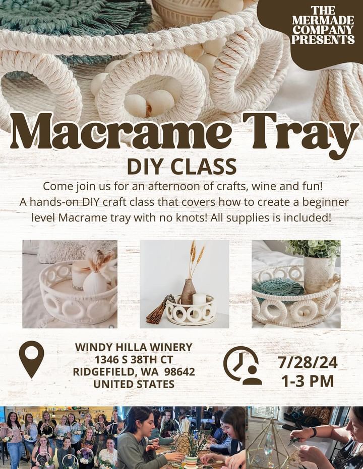 Crafts & Corks DIY Macrame Tray