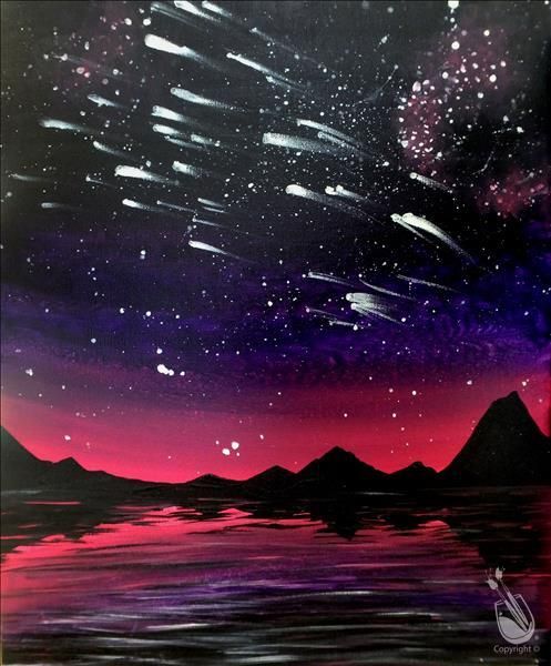 Meteor Shower at Dawn Paint Night