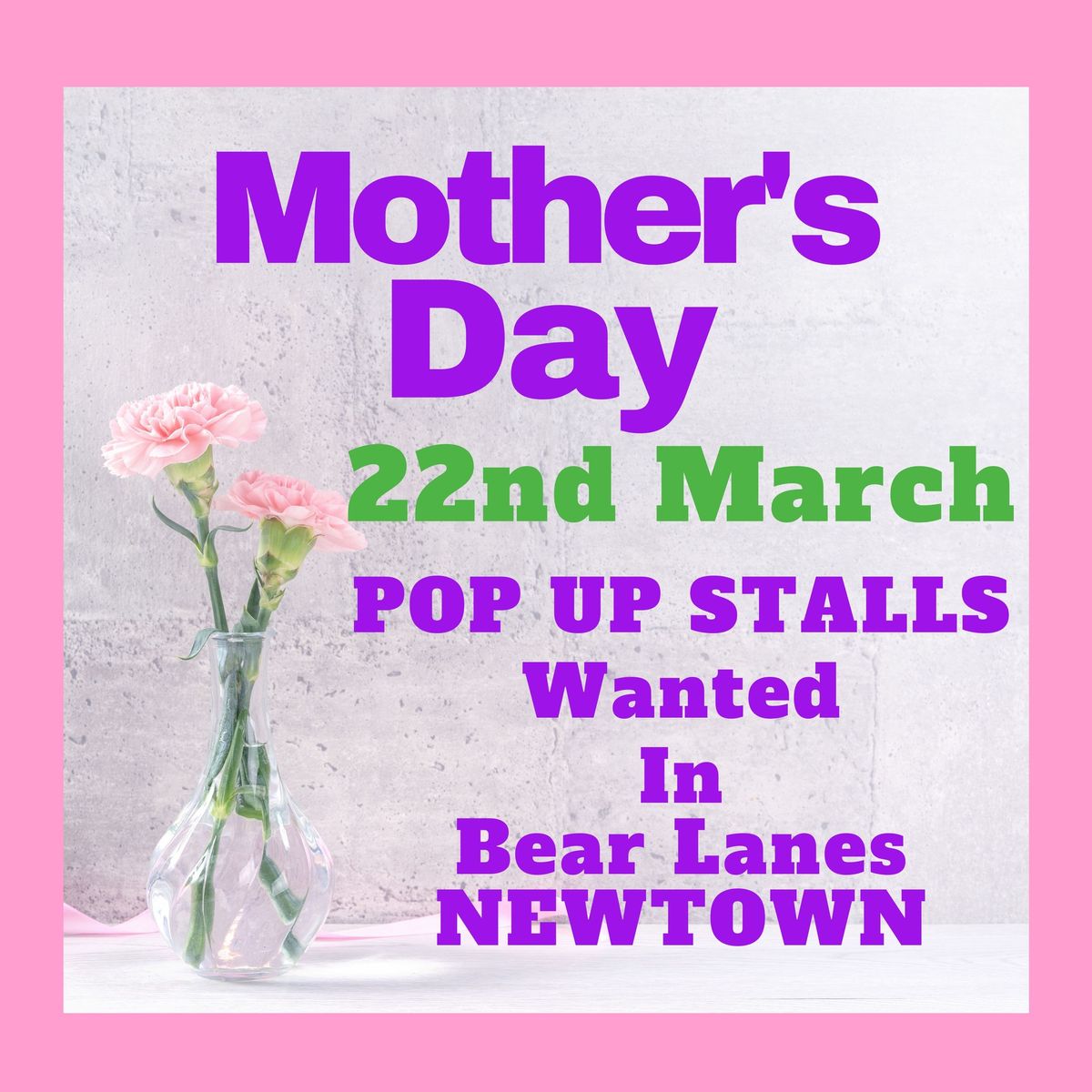 Mother's Day Gift Fair - Pop Up Stalls WANTED