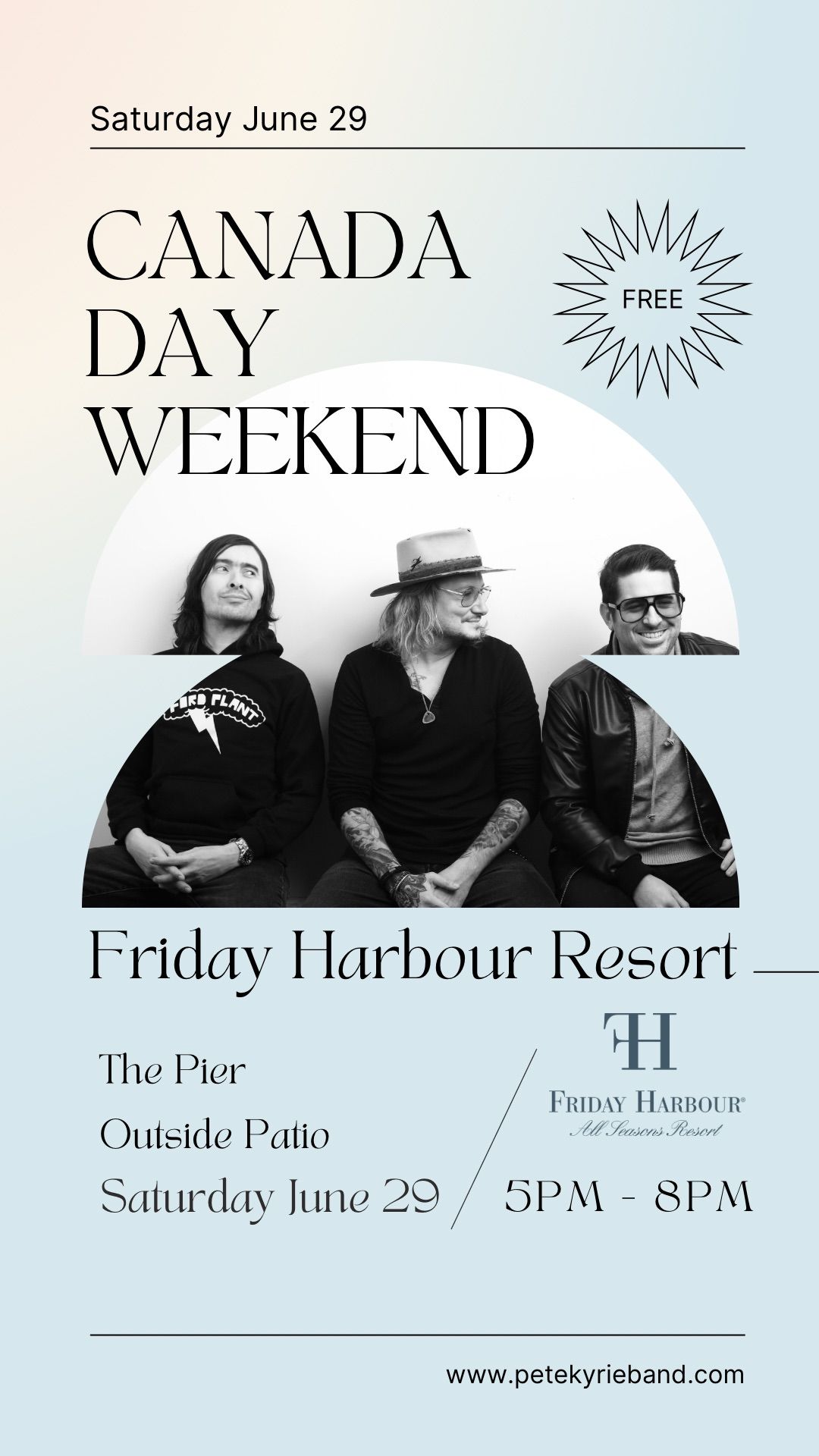 Pete Kyrie Band LIVE at Friday Harbour Resort
