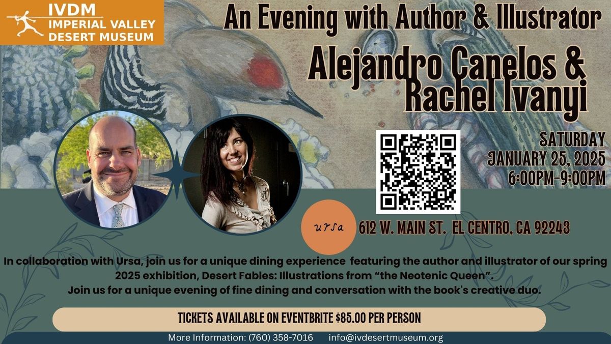 An Evening with Author & Illustrator: Alejandro Canelos & Rachel Ivanyi