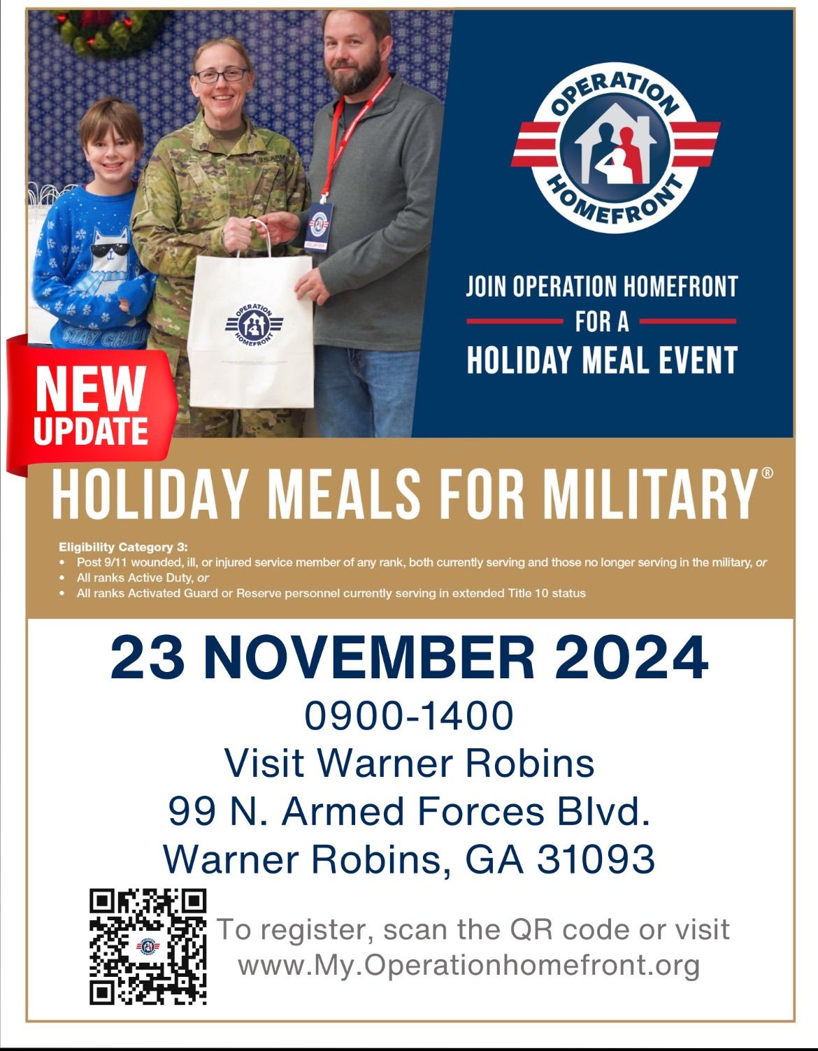 Holiday Meals for Military 