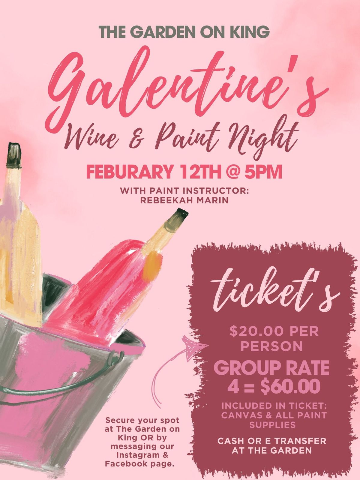 Galentine's Paint & Wine Night 