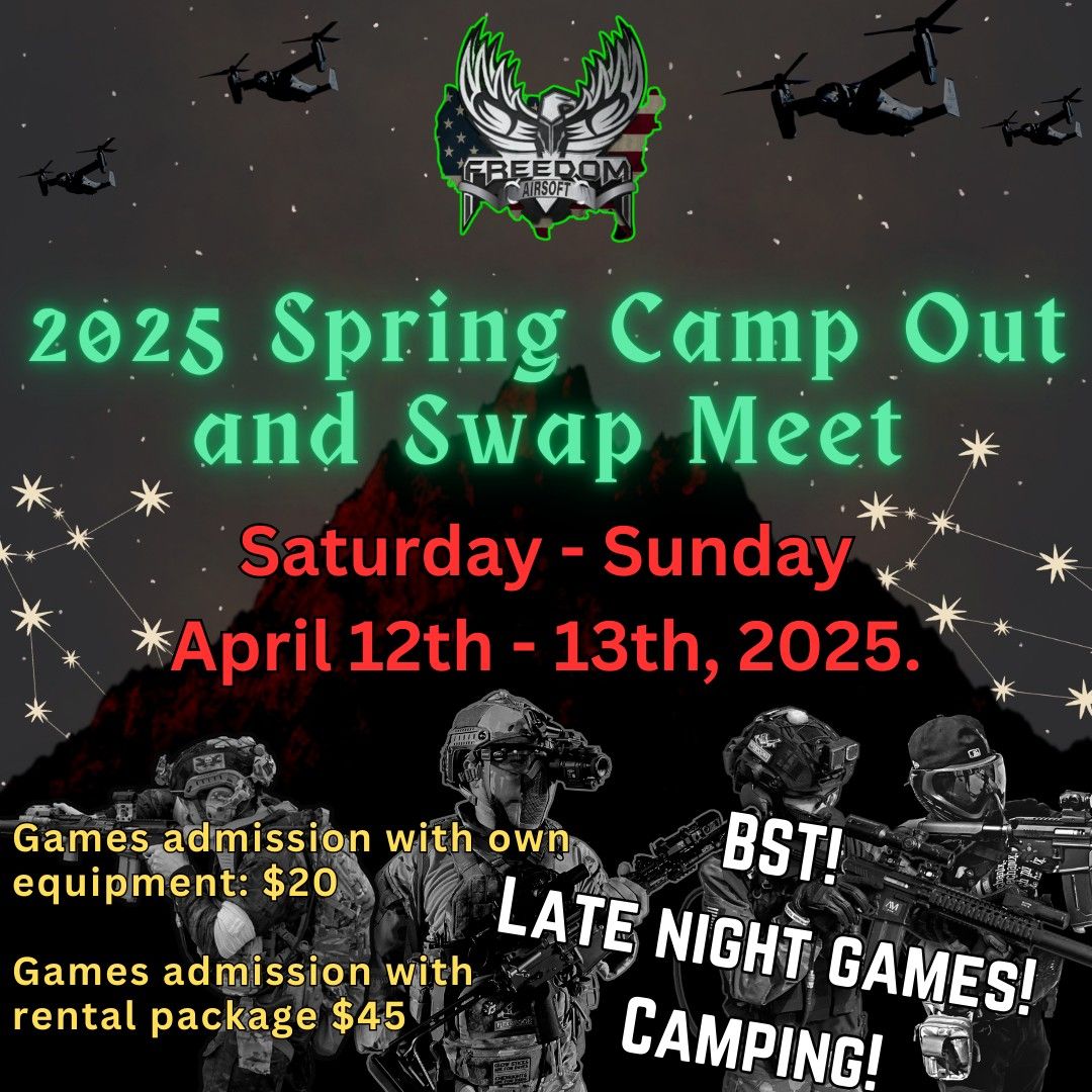 Spring Camp Out and Swap Meet