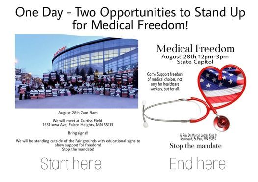 Peaceful Protest for Medical Freedom. Stop the mandates!