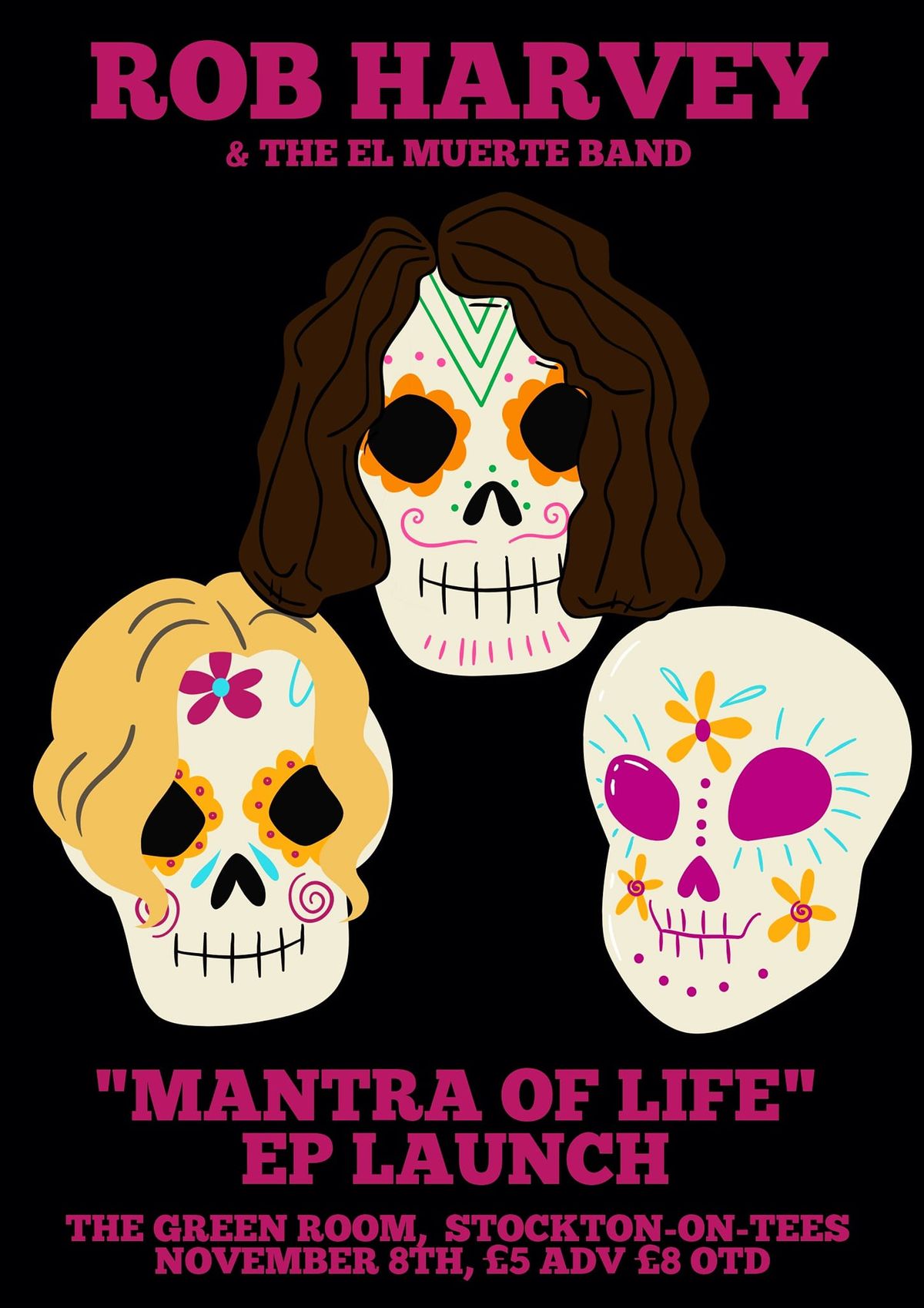 ROB HARVEY & THE EL MUERTE BAND, MANTRA OF LIFE EP LAUNCH 