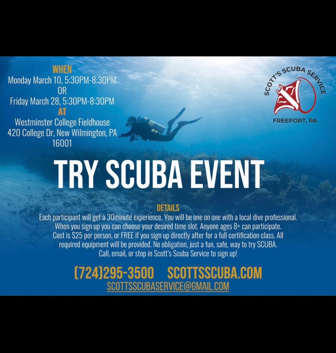 Try SCUBA and love it!