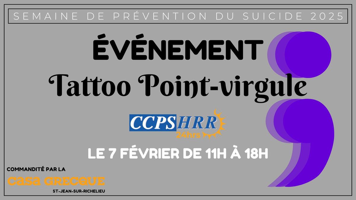 \u00c9v\u00e9nement Tattoo Point-virgule (2025)