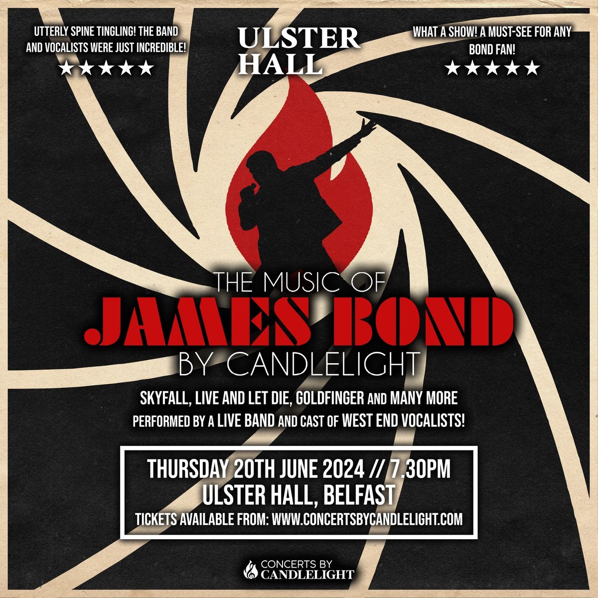 The Music Of James Bond By Candlelight At Ulster Hall, Belfast