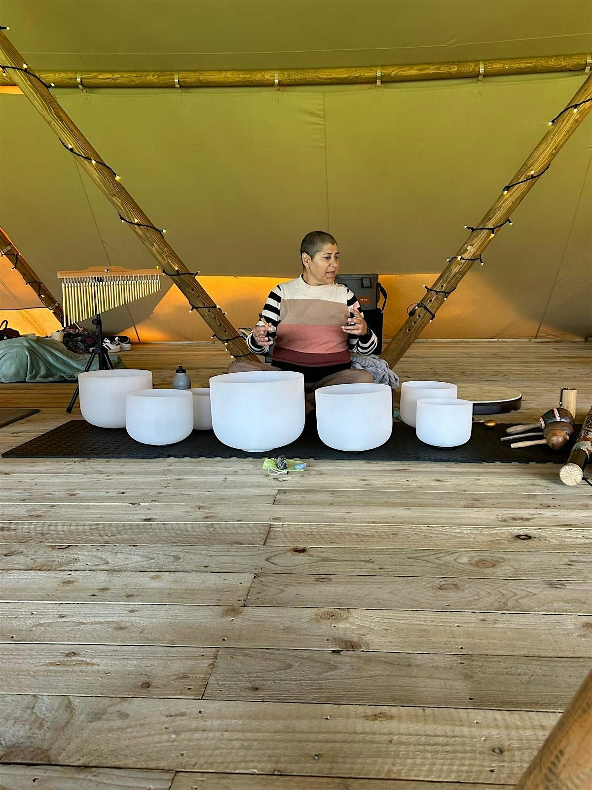 Yin yoga & sound healing: a Winter recharge session of rest and relaxation.