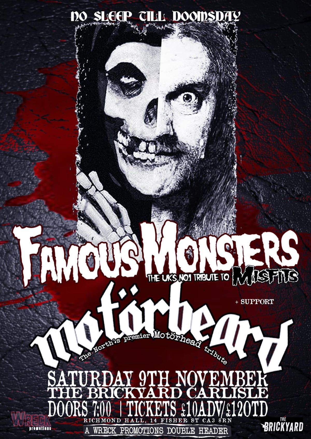 Wreck Promotions Presents: Famous Monsters & Motorbeard Double Header