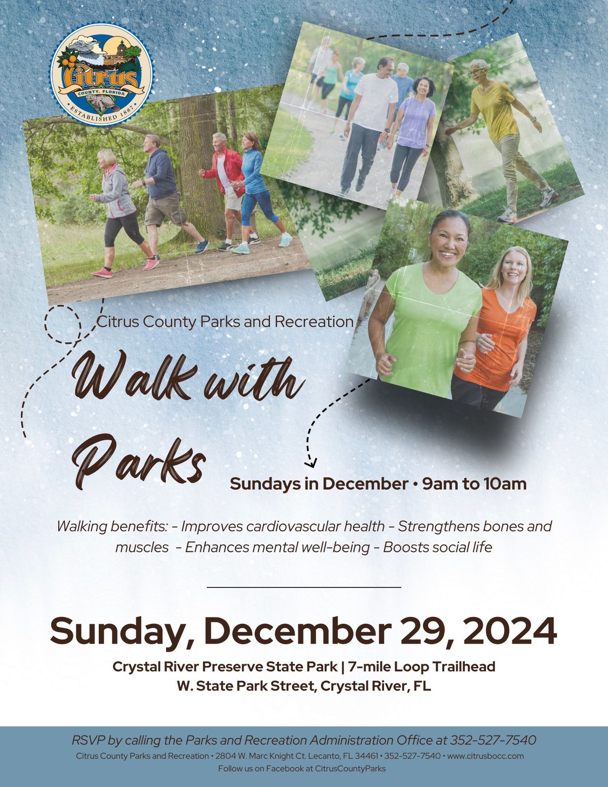 WALK WITH PARKS ~ 7-Mile Loop Trailhead