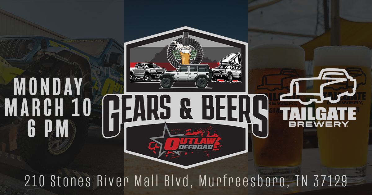 Gears & Beers @ Tailgate Brewery